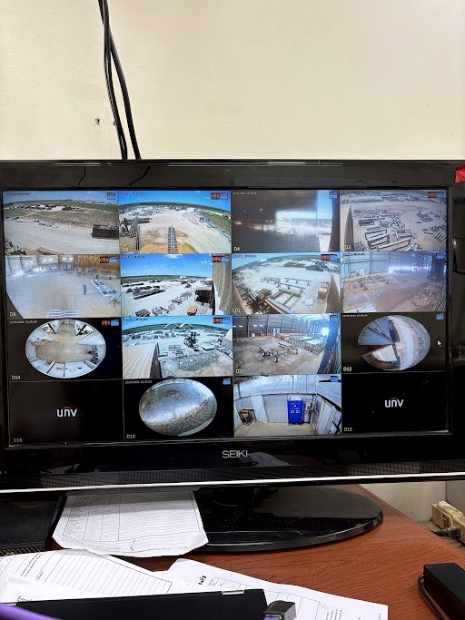 Commercial surveillance camera installation by Armada Solutions
